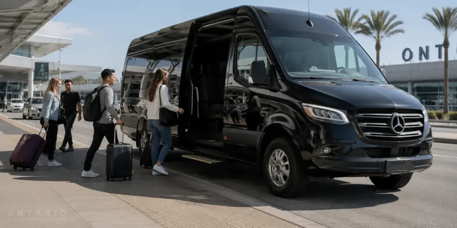 Ontario Airport Group Transportation with Mercedes Sprinter