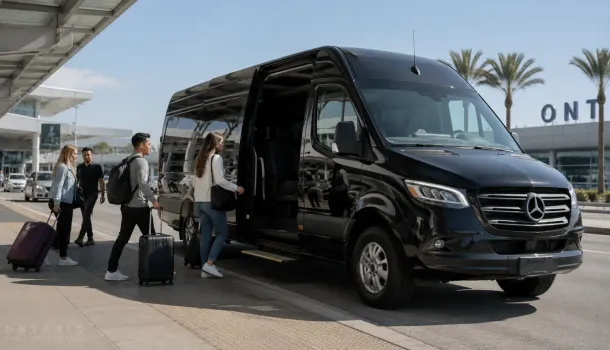 Ontario Airport Group Transportation with Mercedes Sprinter